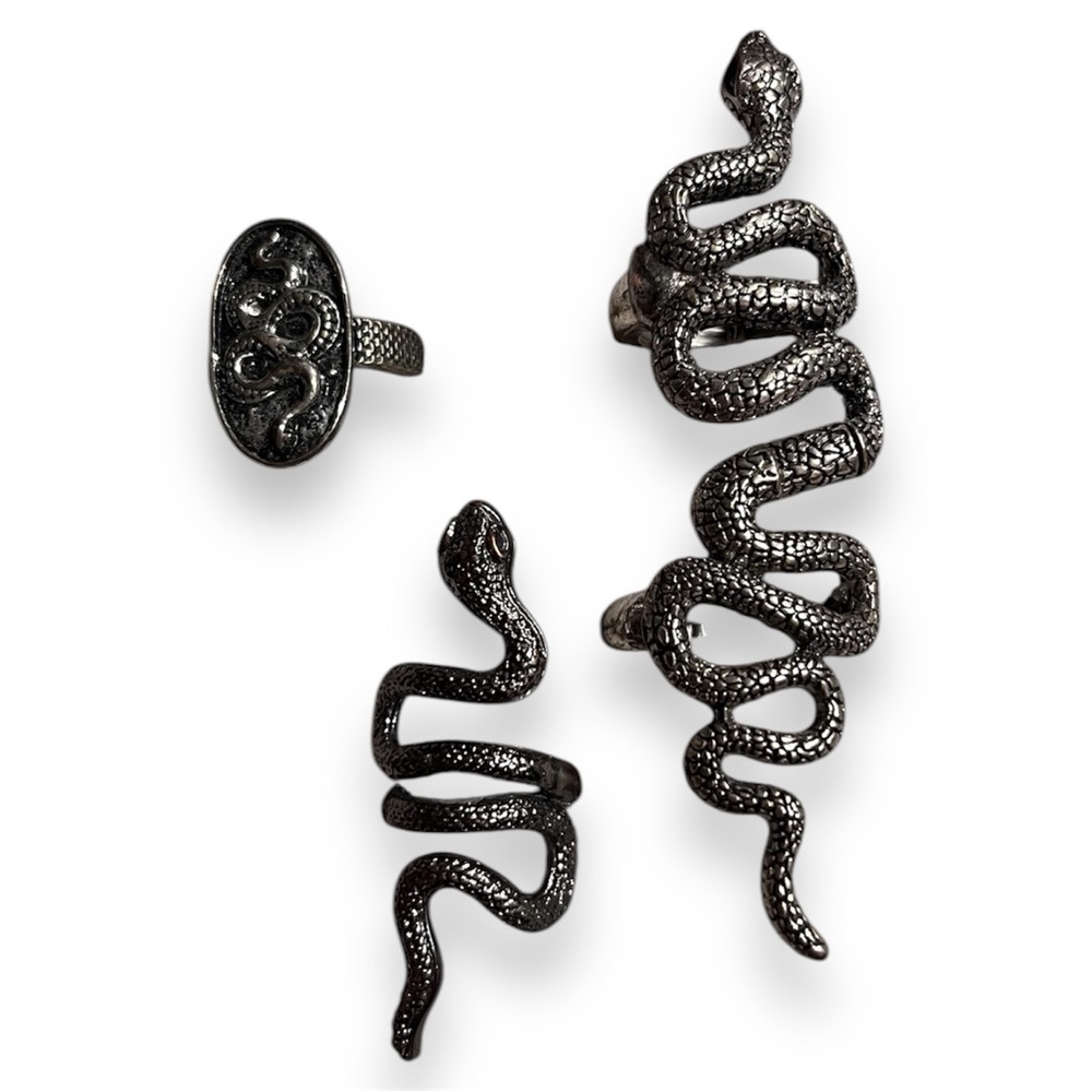 3 snake rings